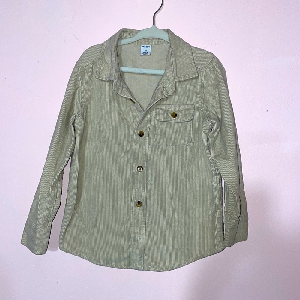 Old navy boys corduroy shirt size 4T